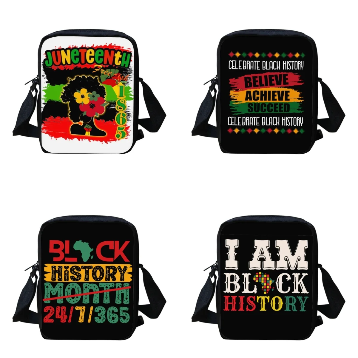 

Черная сумка через плечо с изображением истории месяца для женщин, повседневные сумки-мессенджеры, дорожные Переносные сумки для книг для подростков, женские сумки