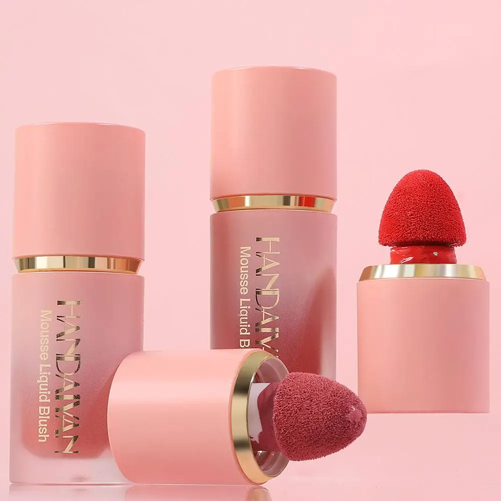 Matte Glitter Face Liquid Blusher Smooth Cheek & Eye Mousse, Waterproof Highlighter Stick For Contour And Rouge Makeup Cosmetic 5