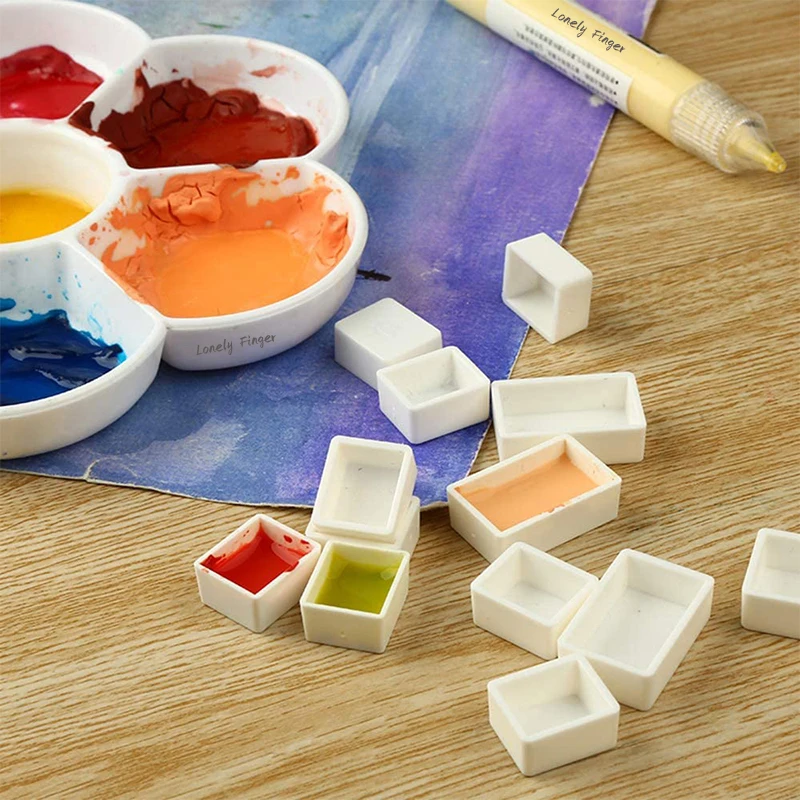 Watercolor Paint Pans 100pcs 2ml/1ml/0.5ml/0.3ml for Watercolor Acrylic Oil Paints