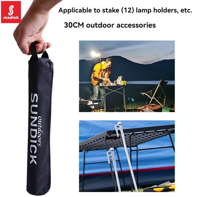 Outdoor Camping Storage Bag Pencil Case Pegs Storage Zipper Round Bag camping storage bag
