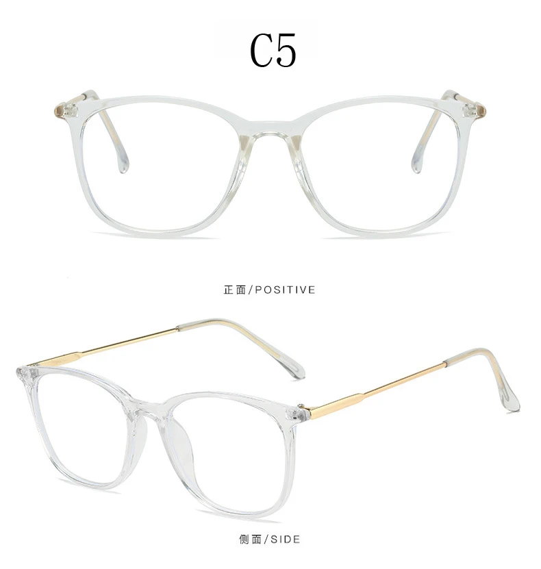 Modische Photochrome Brille Anti-Blaulicht Vintage Retro Eckiger Rahmen Damen Herren Farbwechsel Sonnenbrille UV400-Schutz – Detail 15