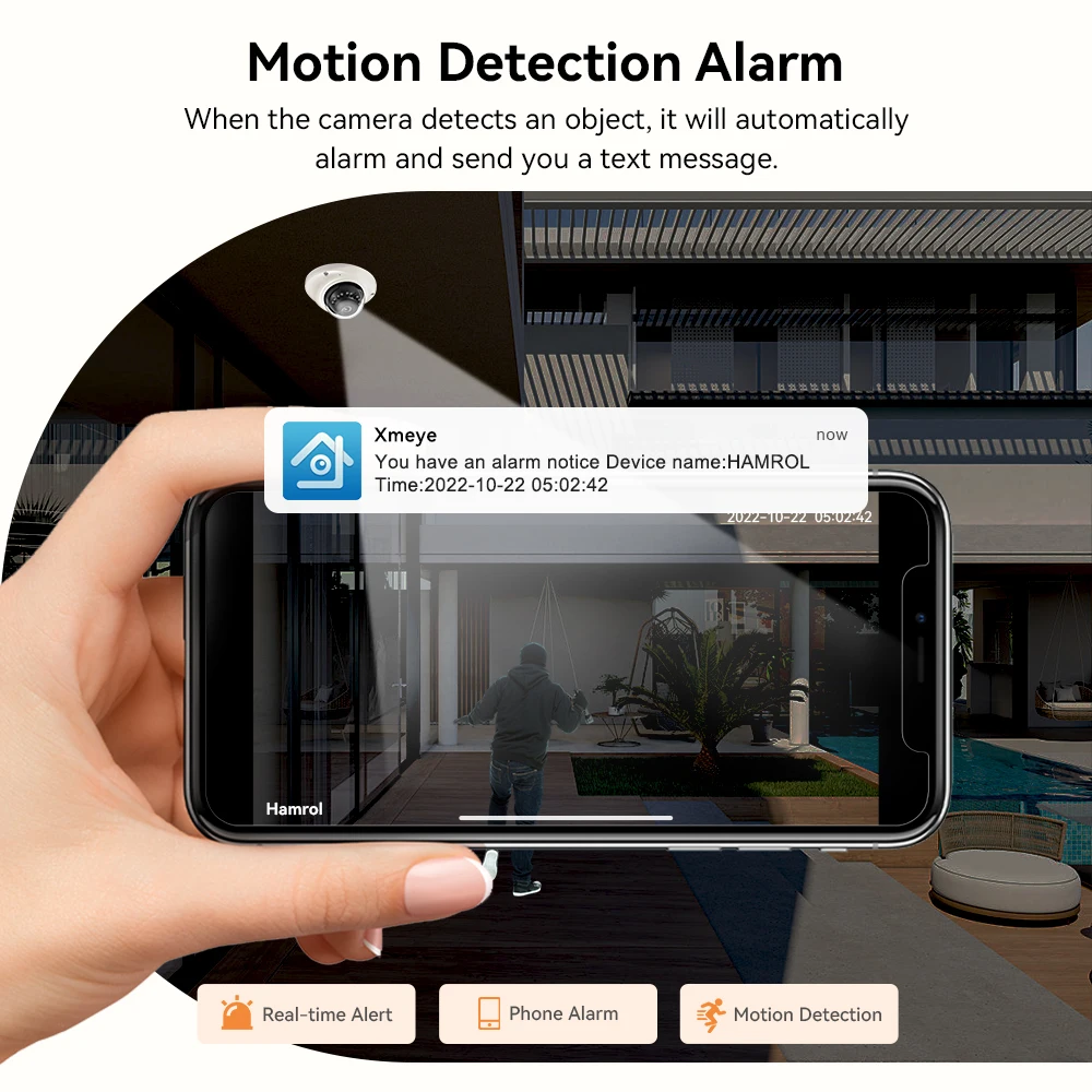 4K 8MP Fisheye Dome Camera IP ONVIF POE 1080P Full HD 5MP Waterproof Night Vision Audio Record Motion Detection Camera XMeye 6