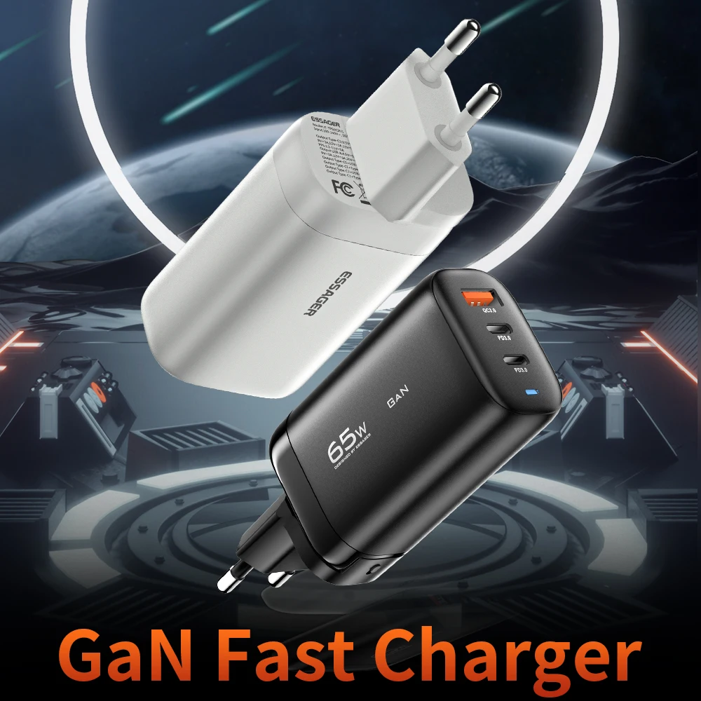 Essager 65W GaN USB Type C Charger For Laptop PPS 45W 25W Fast Charge For Samsung QC3.0 PD3.0 For iPhone14 13 Pro Phone Chagers - 2