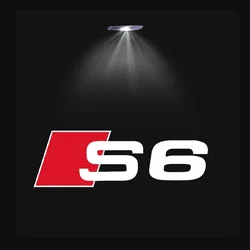 Illuminated LED Car Door Welcome Light with Audi Logo Projection - 4Pieces (S6)