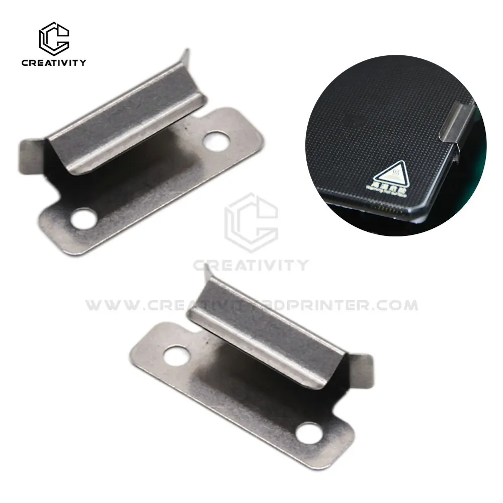 4pcs Ender3/CR10 Platform glass clip 7mm for Ender-3V2 Ender-3 CR-10S 3D Printer Heated Bed Glass Bed Platform 3D Printer Parts