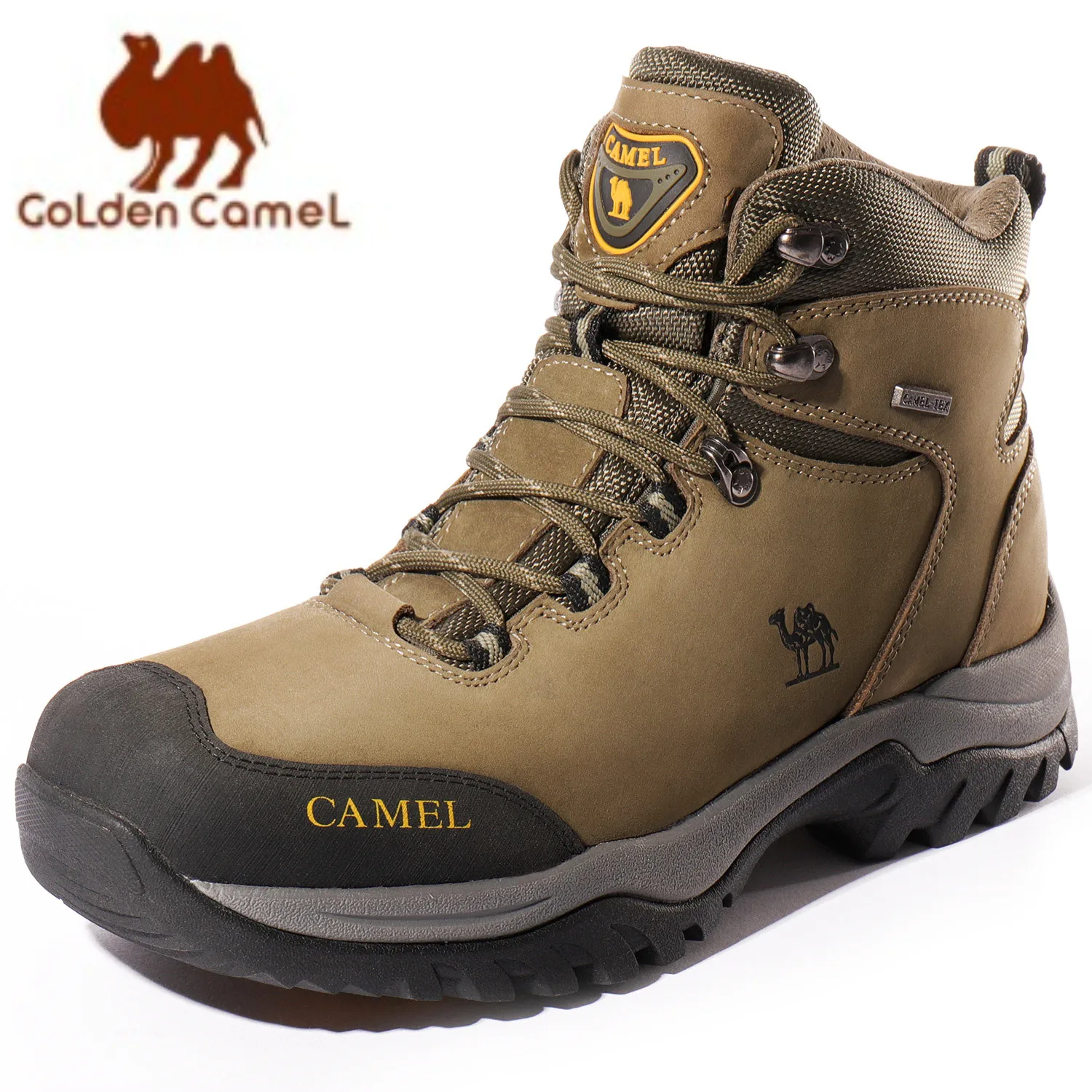 GOLDEN CAMEL Waterproof Hiking Shoes Men and Women Outdoor Anti-Slip Climbing Trekking Shoes for Men Leather Hiking Boots