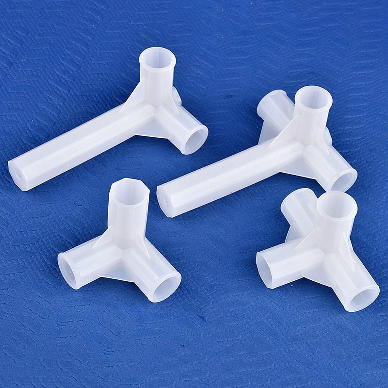 2-30Pcs Inner Dia 13mm Tee Four Way Joint Stand For Flowers Plant Support Connector Wardrobe Fittings Shelf DIY Garden Buildings plant support connector
