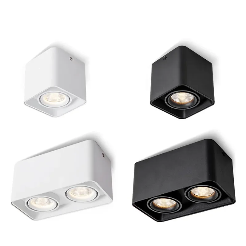 10W/15W/20W/24W/30W/40W/48W Faretti A Led Super Luminosi Montati Su Superficie Faretti A Soffitto Cob Dimmerabili Faretti Ac90-260V + Drive