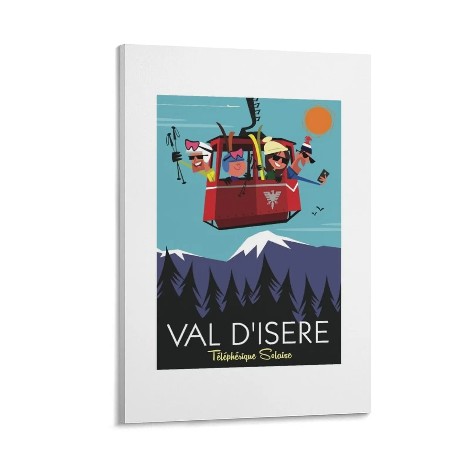 

Val D'Isere poster Canvas Painting decorative picture for living room anime room decors aesthetic interior paintings