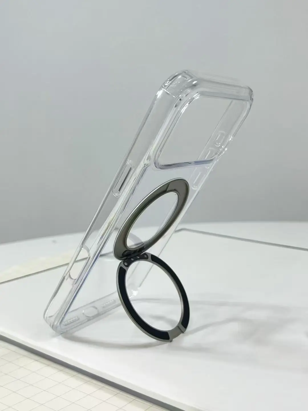 Coque transparente en acrylique pour iphone 17 pro max support_voghion.com
