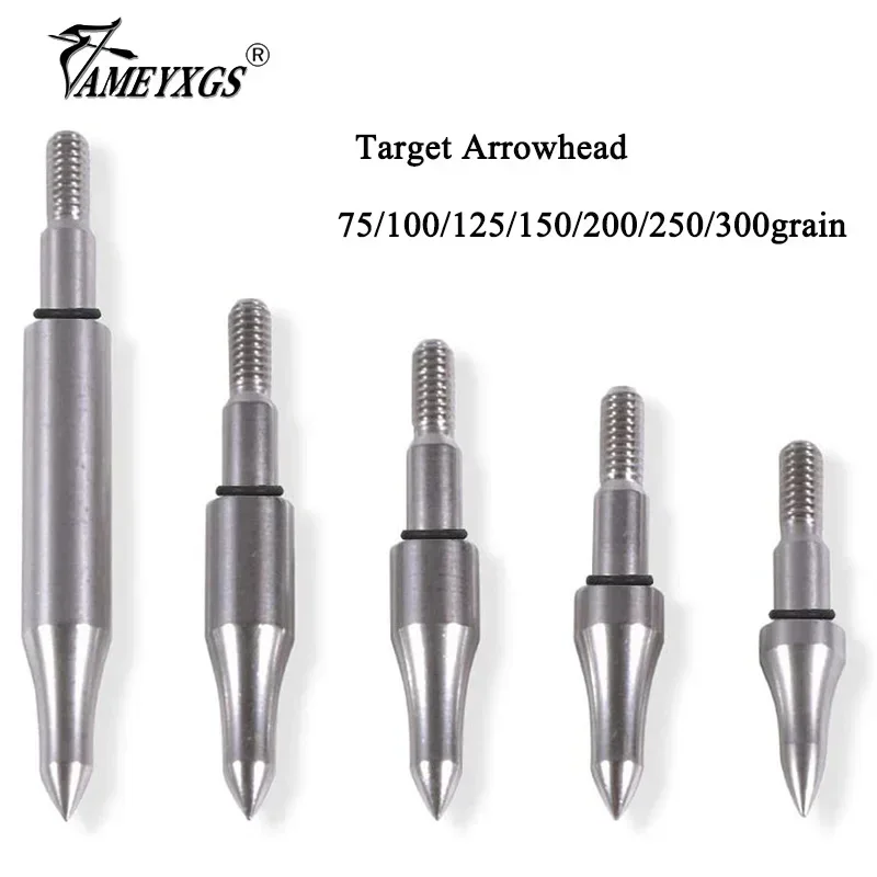 Premium Stainless Steel Archery Target Arrowheads - 12pcs with O-Ring