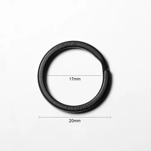Black Titanium Keyring Car Men Flat Key Chain Rings Holder Lightweight EDC ARC Keychain Buckle for Accessories Gadgets Wholesale - Image 21