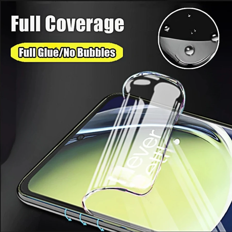 Premium Clear Hydrogel Screen Protector Set - 4 Pack