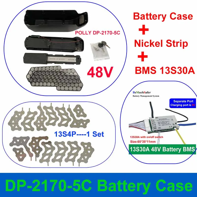 Reention Polly-acessórios para Bateria Níquel Strip Bms Células de Bateria E-bike Faça Você Mesmo Dp5c Dp2170-5c 36v 48v 52 Pcs - Image 6