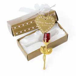 Elegant Crystal Rose: Eternal Love Flower for Special Occasions and Celebrations (Red)