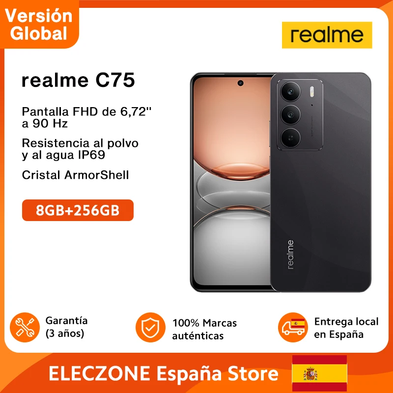 Global Version realme C75 Smartphone 6.72'' 90Hz FHD Display