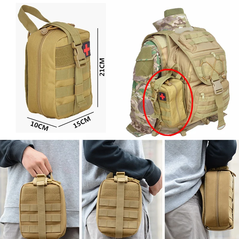 

Molle EDC Pouch Tactical First Aid Kits Medical Bag Hiking Camping Climbing Bag Survival Tools Emergency Medical Accessory Bag