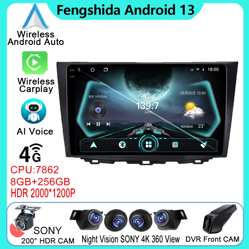 

Android Car For Suzuki Kizashi 2009-2015 Auto Radio Stereo Multimedia Player GPS Navigation 5G WIFI BT QLED DSP Carplay NO 2 DIN