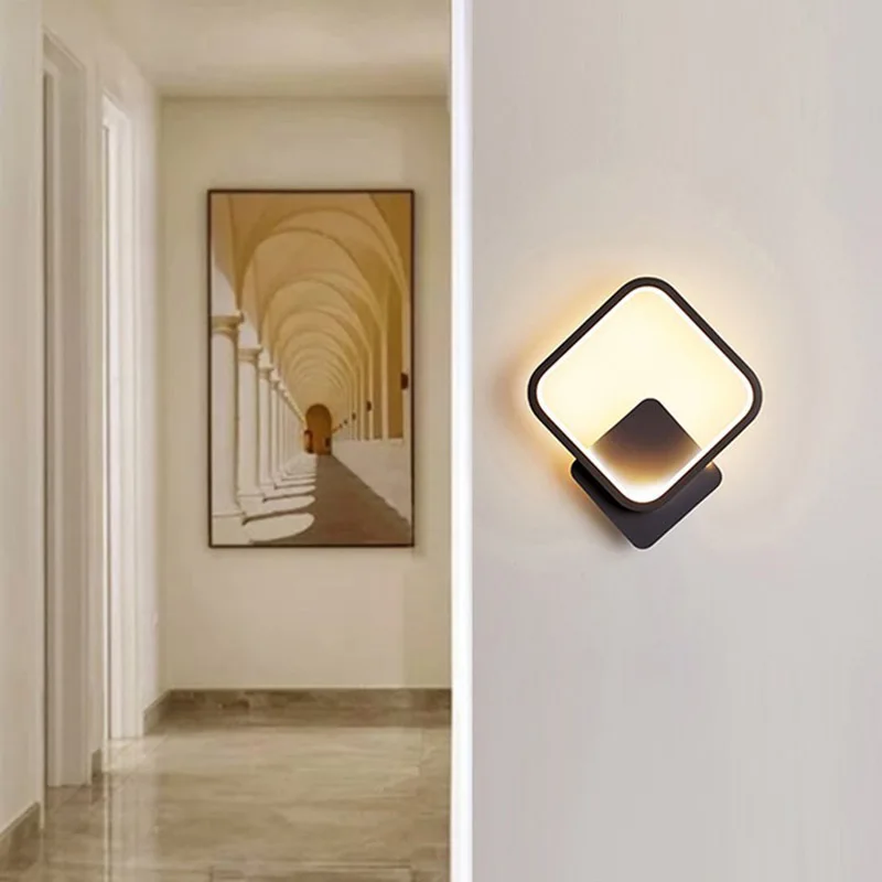 Moderní LED zeď lamp minimalistické kolo lehký pro minimalistické  žití pokoj předsíň balkon restaurace zeď dekorace osvětlení svítidla