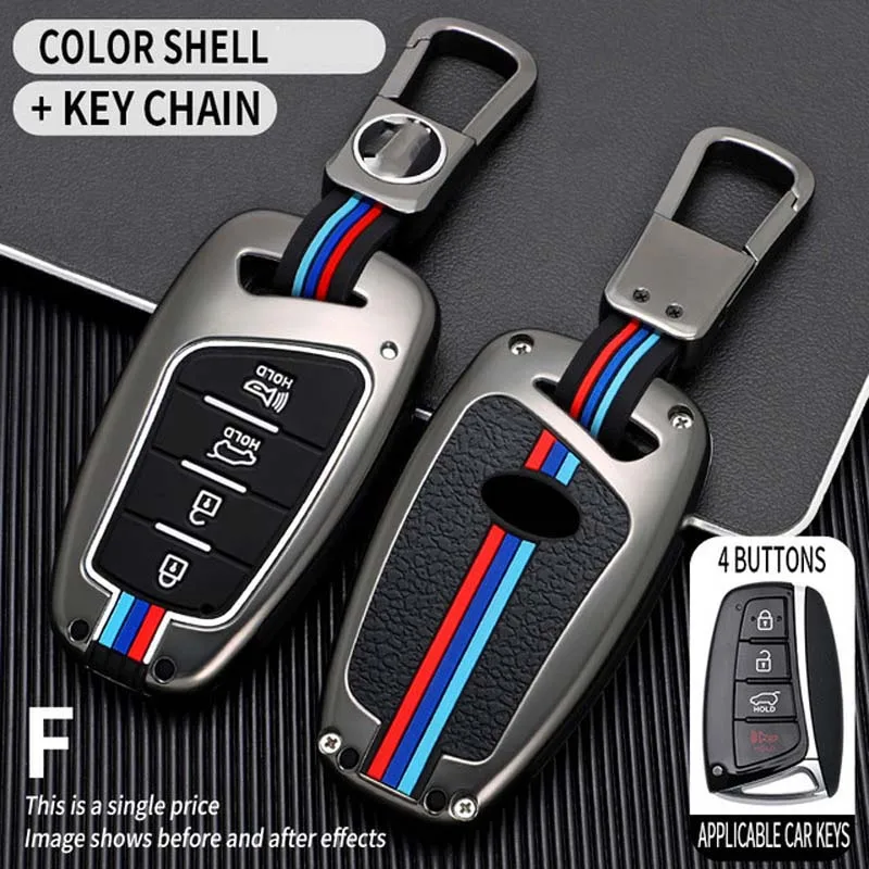 Cover portachiavi Auto per Hyundai Grand Santa Fe IX45 GENESIS EQUUS AZERA 2016 2017 2018 accessori Auto portachiavi - Sf42fc54aad4844bdb7484815561a3e0aH