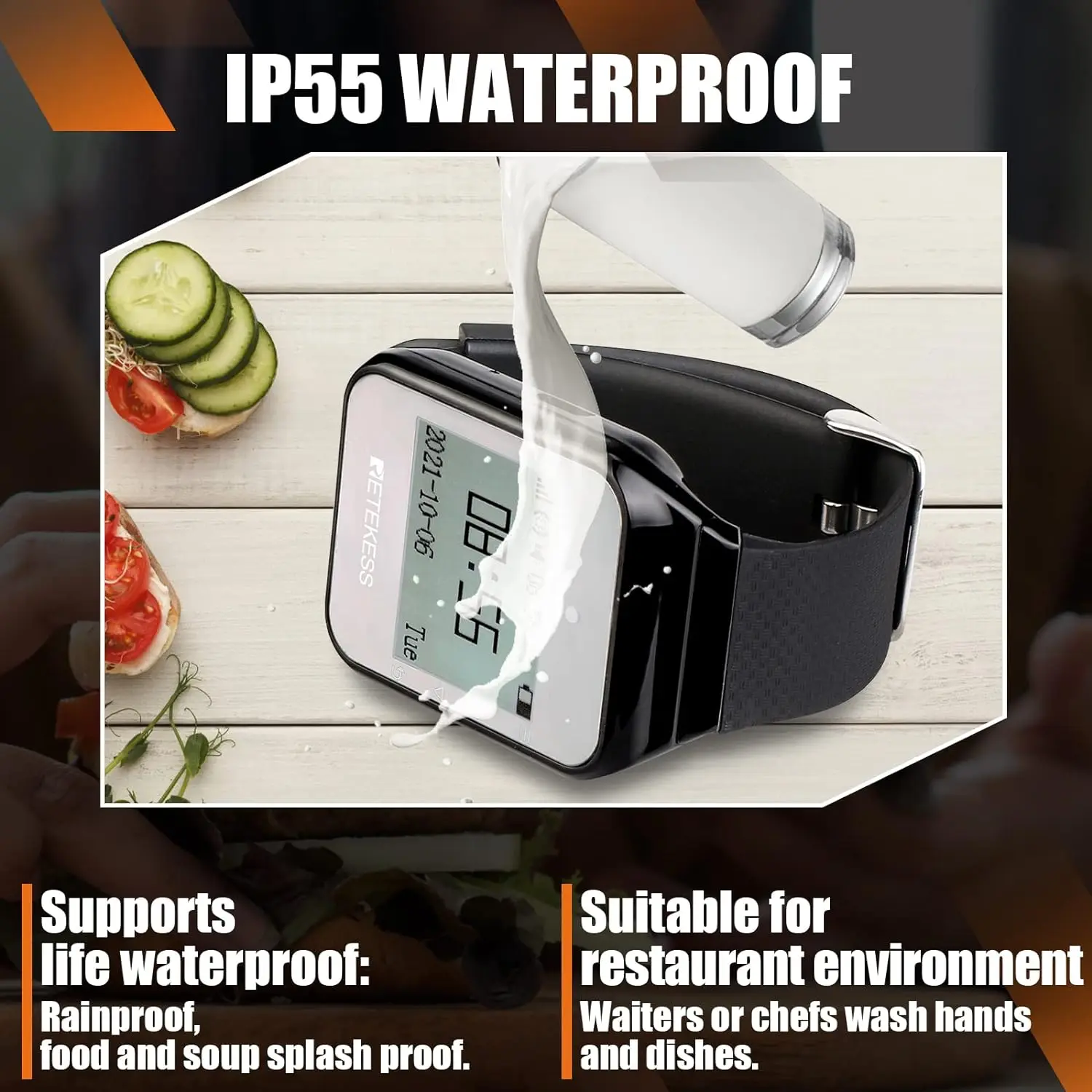 Retekess Sistema de Chamadas sem Fio para Restaurante retekess sistema de chamadas sem fio para restaurante 03