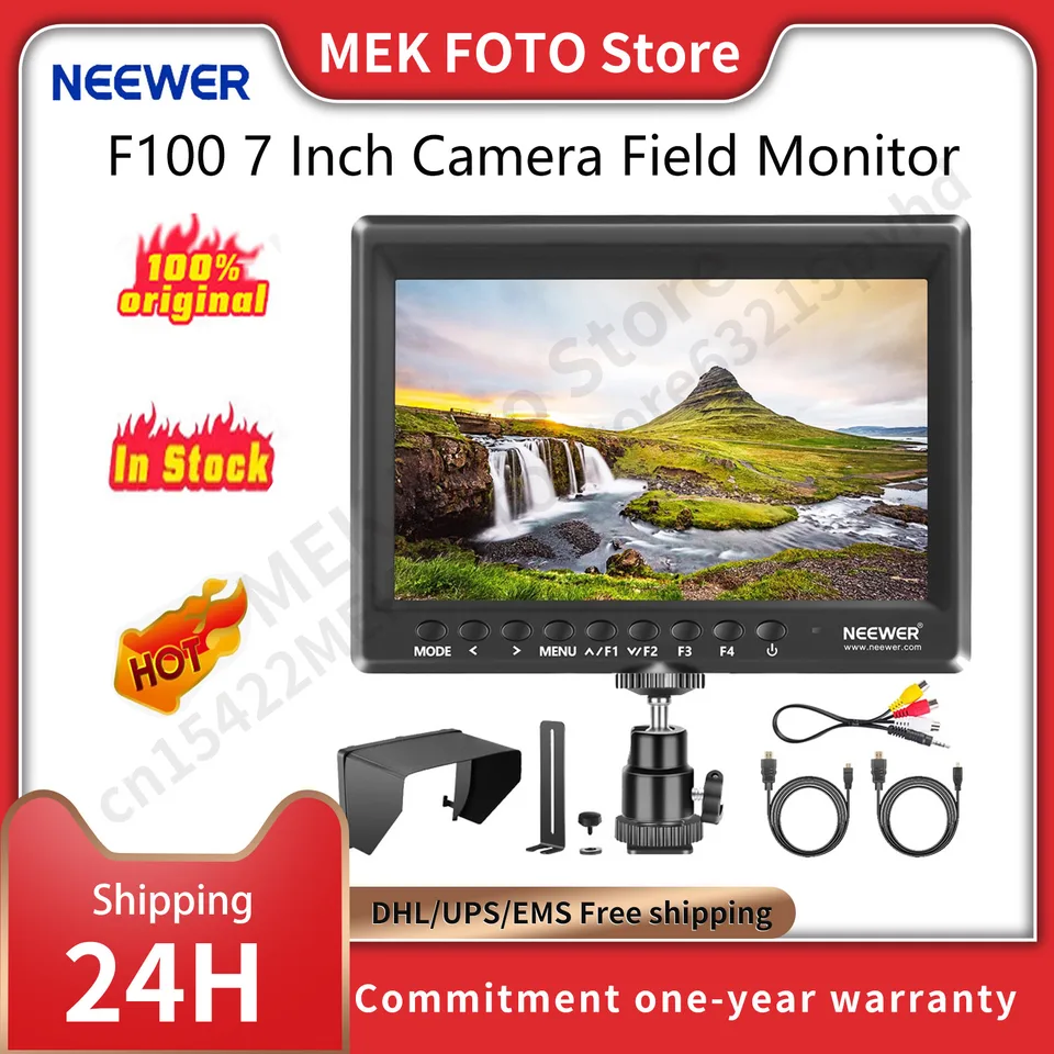 Neewer F100 7 インチカメラフィールドモニタービデオアシストスリム