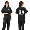 Pet Dog Grooming Clothing Short Sleeve Tops Pet Shop Uniforms Anti Hair Apron Anti Static Smock Breathable Work Clothes Y0930 3