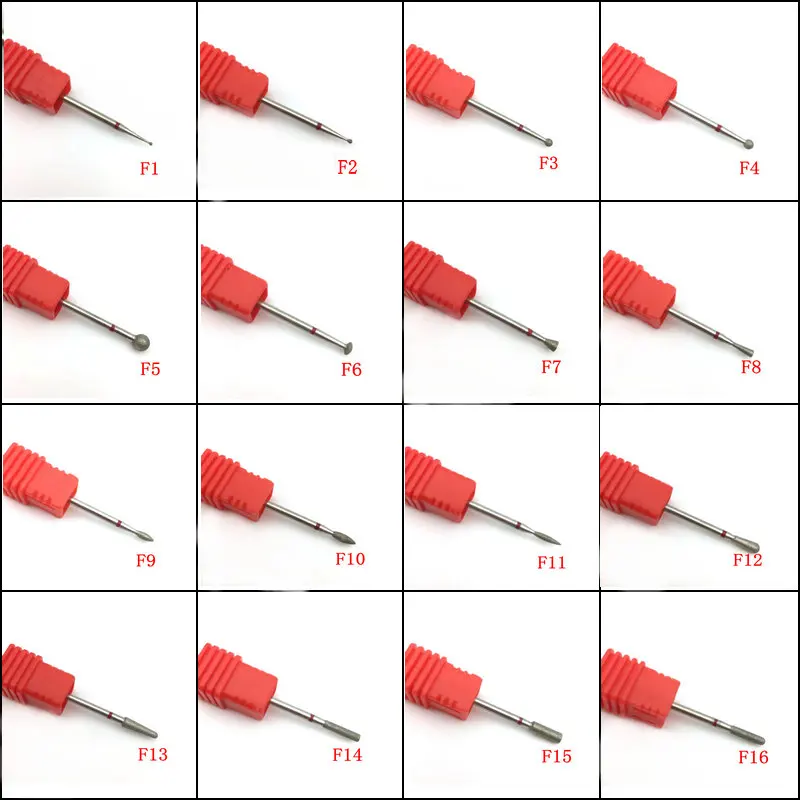 23 модели Алмазных фрез для маникюра шлифовальный станок передняя фреза