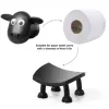 1/2pcs Black Sheep Toilet Paper Holder, Fun Toilet Paper Holder, Independent Bathroom Set, 3D Printed Black Sheep Toilet Paper 5