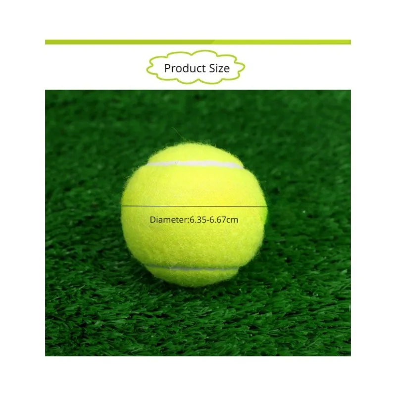 3Pcs Tennis Balls1.4m Rebound High Bounce Elasticity Durable School Club Event Training Dogs Outdoor Elasticity Durable Tennis