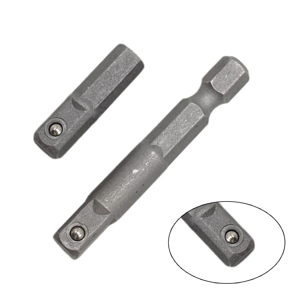 Description Picture 3 of item2pcs Sockets Adapter Converter 1 4 Hex Shanks To 1 4 Socket Adapter Sockets Drill Bit Bar Extension Rods Wrench 25 50mm