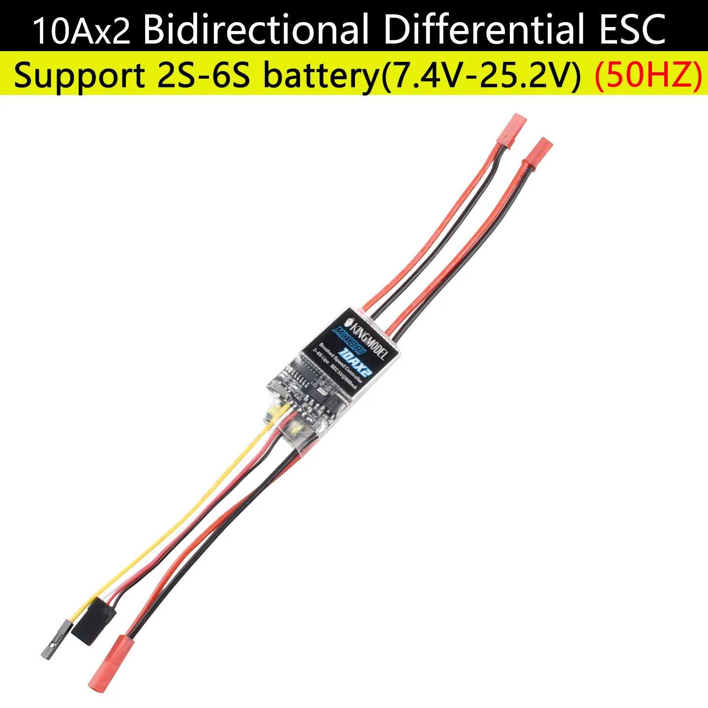 Dual-Way Bidirectional Brushed ESC Control for RC Vehicles with 180 to 795 Brushed Motors