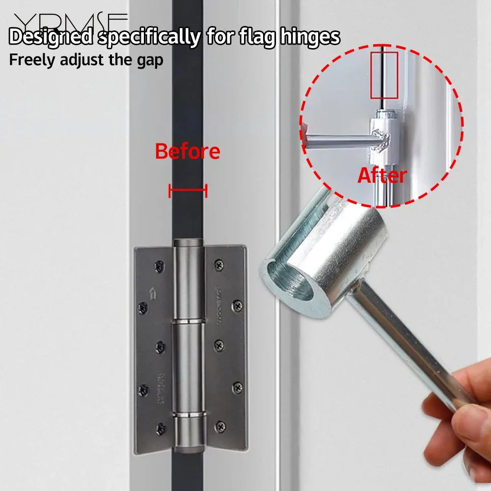 Door Hinge Adjustment Tool Precise Adjustment Door Flag Hinge Tool Lever Heavy Duty Integral Structural Steel Gaps Repair