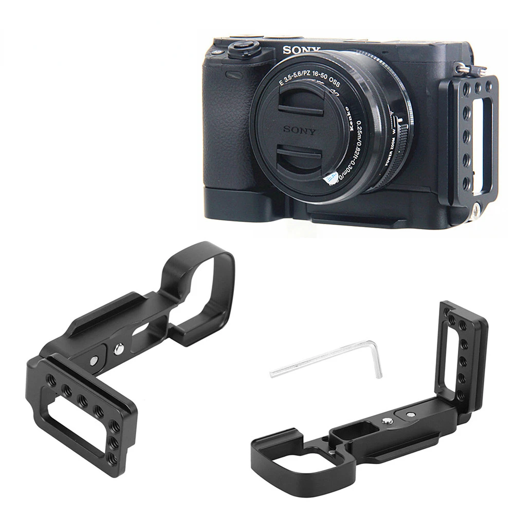 Aluminum L Plate Bracket For Sony A6400 Camera – Quick Release Vertical Shooting Plate With 39mm AS Interface