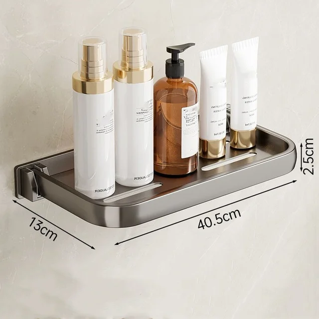 1 pezzo di scaffale pieghevole da bagno, scaffale da parete in alluminio salvaspazio, accessorio da bagno facile da installare 6