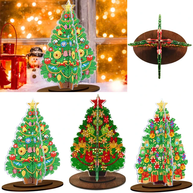 Diamond Painting Christmas Tree Ornaments  Diamond Art Christmas Ornaments  - 10 Gift - Aliexpress