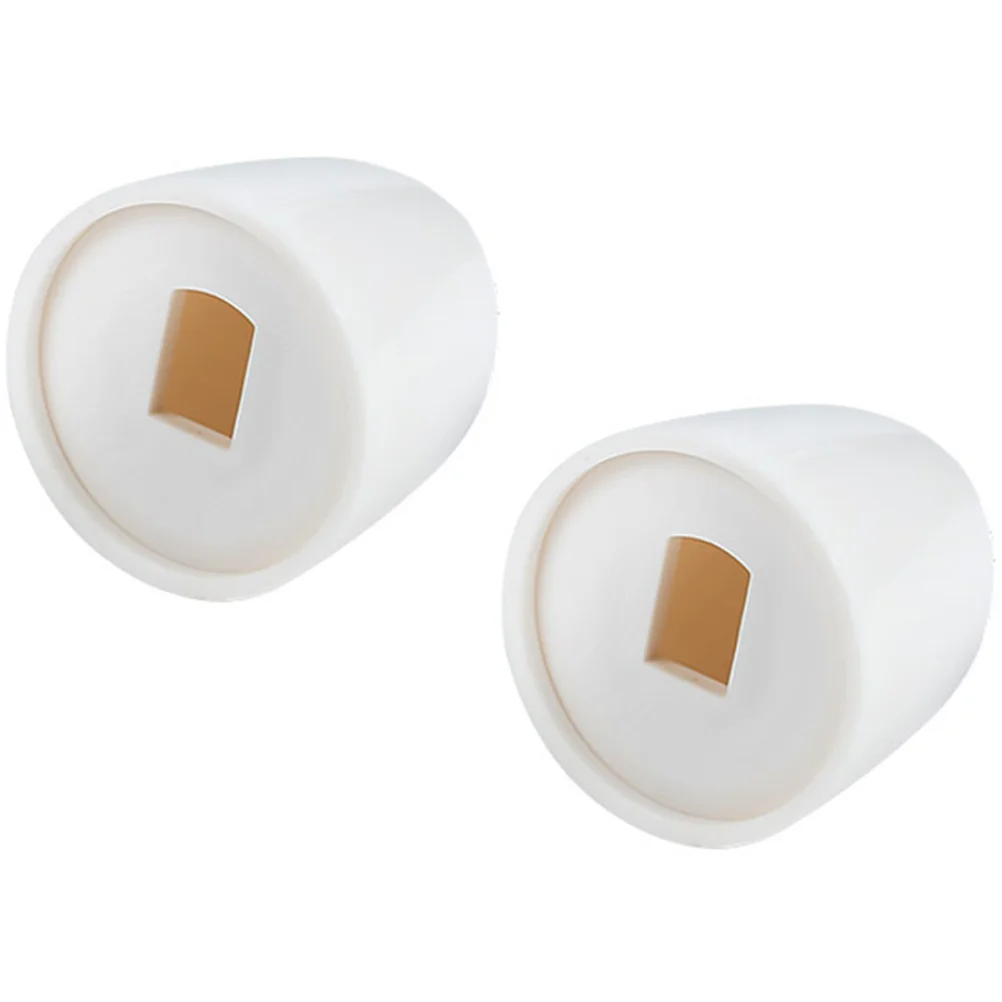 

1 Pair of Universal Toilet Bolt Caps Plastic Toilet Push-On Bolt Caps Convenient Toilet Bolt Caps Supplies