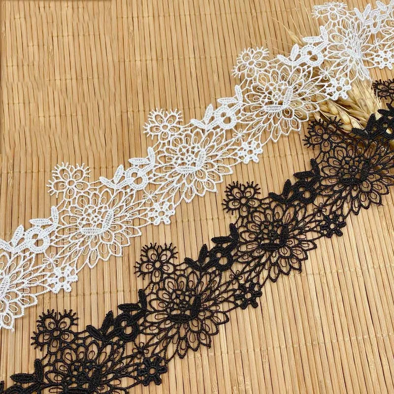 

30 ярдов, вышитые цветы, гипюр, водорастворимые женские сумки, шляпы, одежда