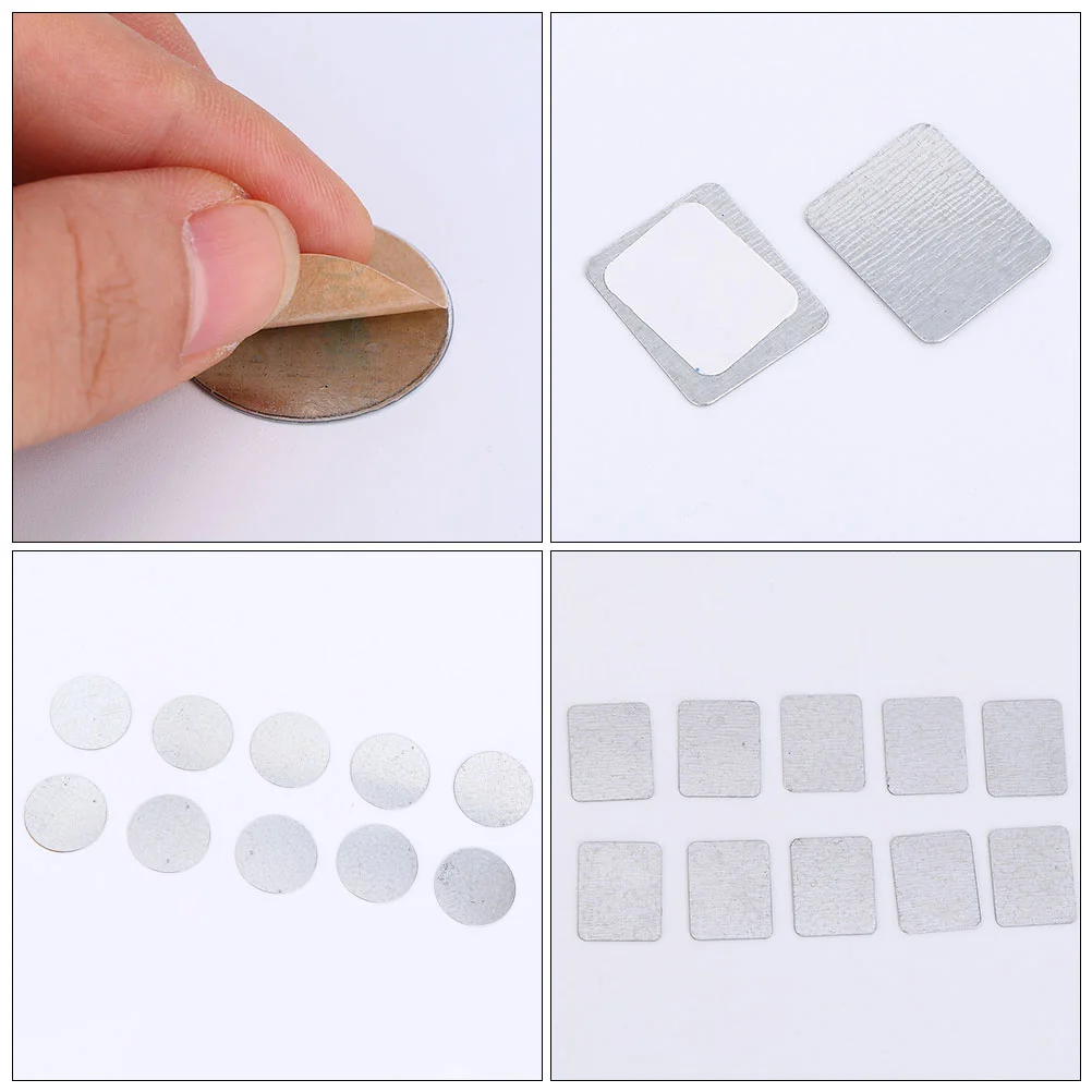 30 Pcs DIY 아이 섀도우 자석 디스크 금속 스티커 팔레트 액세서리 트레이 빈 팬 철판
