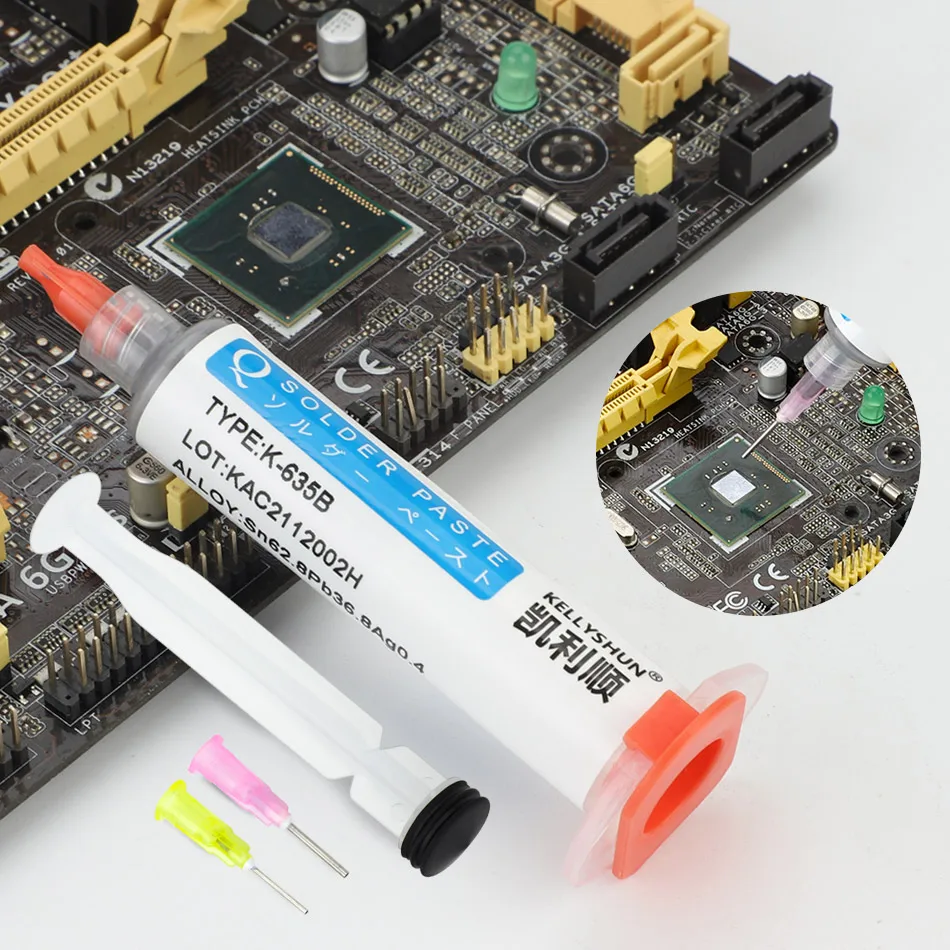 Solder Paste Needle Tube Kellyshun Welding Fluxes Needle Solder Paste Phone Repair
