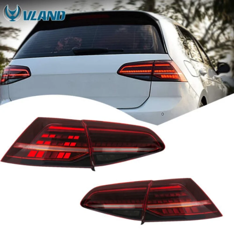 LED Tail Lights For Volkswagen Golf 7 Golf 7.5 MK7 MK7.5 LED Tube Brake