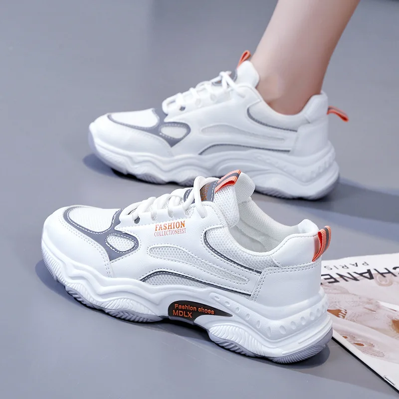

Women Casual Sport Shoes Light Sneakers Women's White Outdoor Breathable Mesh Black Running Shoes Athletic Jogging Tennis Shoes
