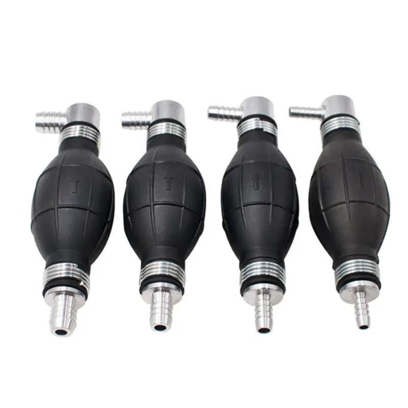 6mm/8mm/10mm/12mm Hand Fuel Pump Line Rubber Aluminum Hand Primer Bulb diesel oil transfer petrol for Car Boat Marine Outboard 1pcs 4 6 8 12mm plastic one way inline check valve gas air liquid water fluids valve for water petrol diesel oils or other