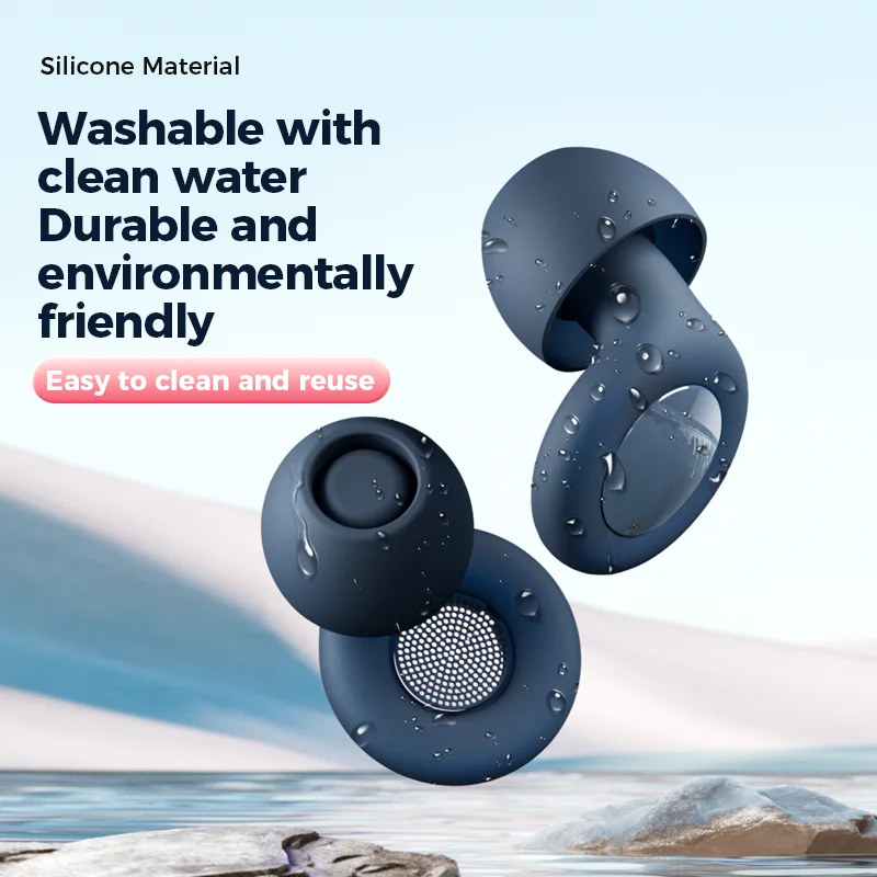 Silicone Earplugs Swimming Sleep Noise Cancel Reduction