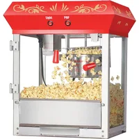 6-ounce Stainless Steel Kettle Hand Popcorn Machin 1.5 Gallon Professional Electric Popcorn Machine Large a Heated Deck Maker 1