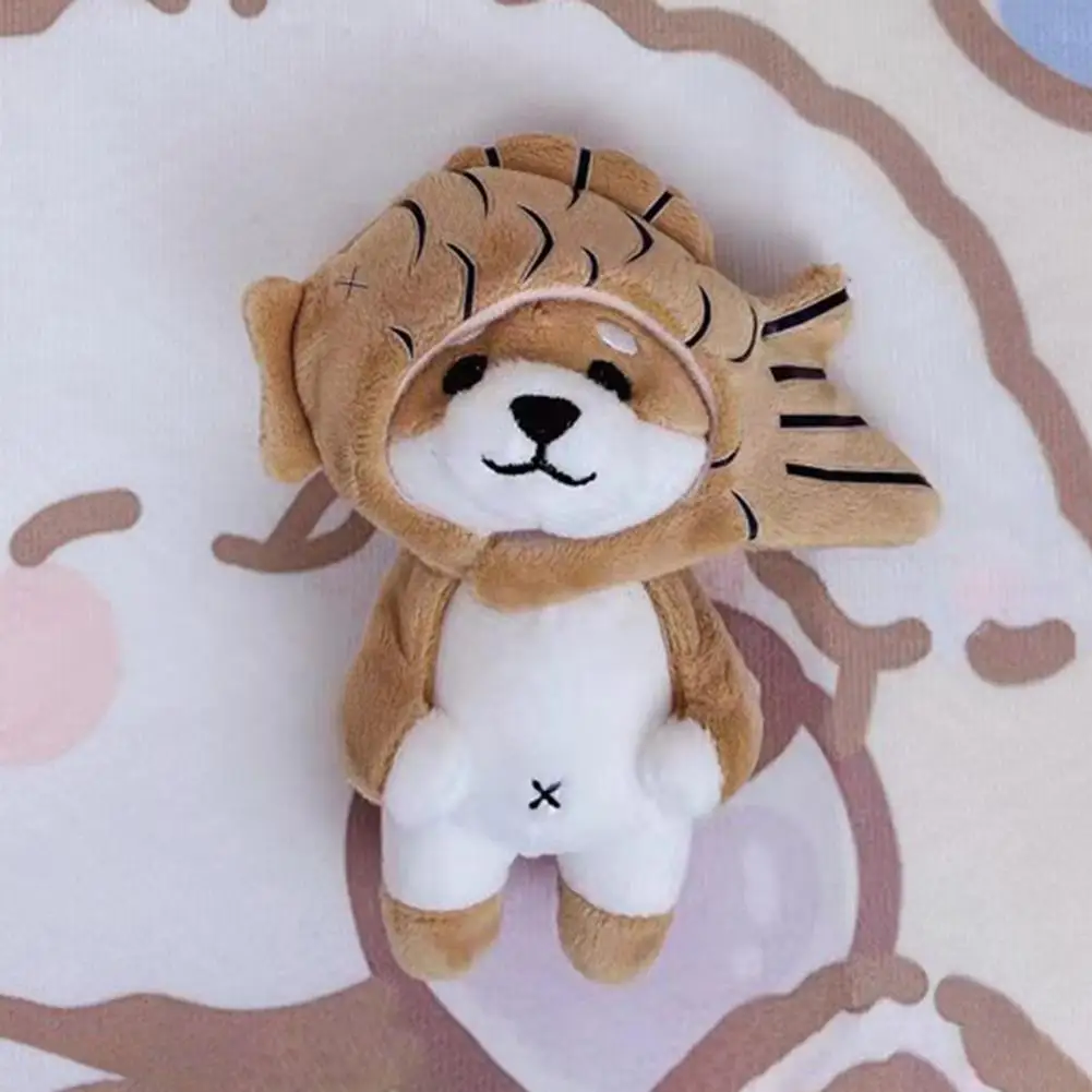 Doll Keychain Charming Animal Pendant Plush Toy Adorable Detachable Puppy Piggy Key Chain Decoration for Backpacks Pendant Toy