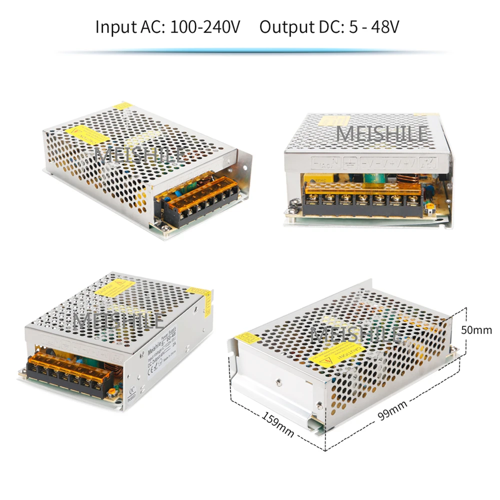 MEISHILE スイッチング電源　12V 100A 1200W AC-DC Amazon.com: 12V 100A 1200W DC Switching Power supply Adapter PSU