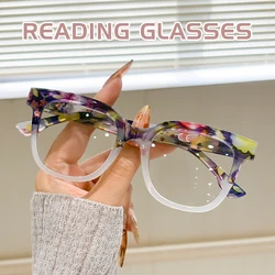 Unisex Fashionable Reading Glasses with Diopter Options - +400 (YELLOW)