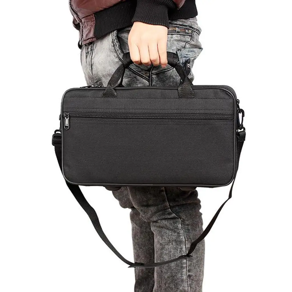 600D Water-resistant Foam Padded Clarinet Case Clarinet bag Storage Carrying Protective Case