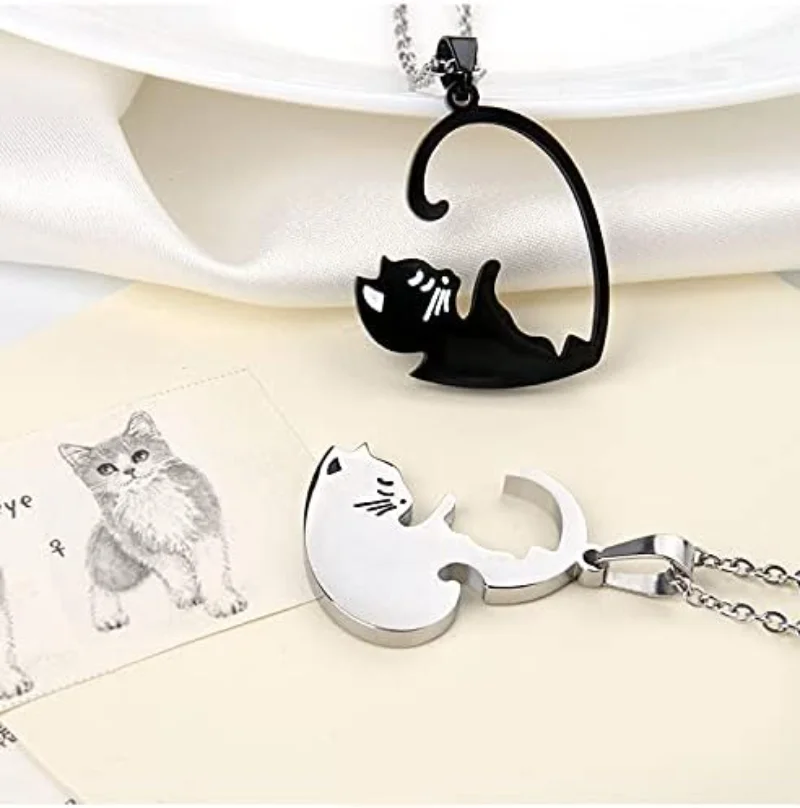 Collana Bambina Con Ciondolo Gatto - Gioiello Ragazza, Regalo Festa, Argento Con Zirconi - Foto 2